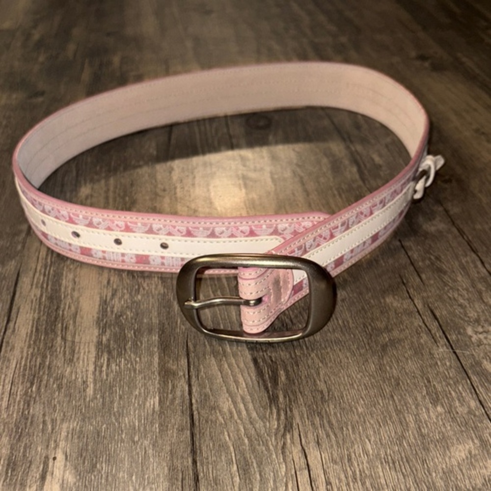 Y2K pink timberland belt - woman’s small